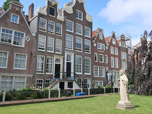 Begijnhof District of Amsterdam Holland