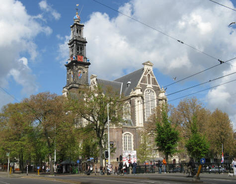 Westerkerk in Amsterdam Holland